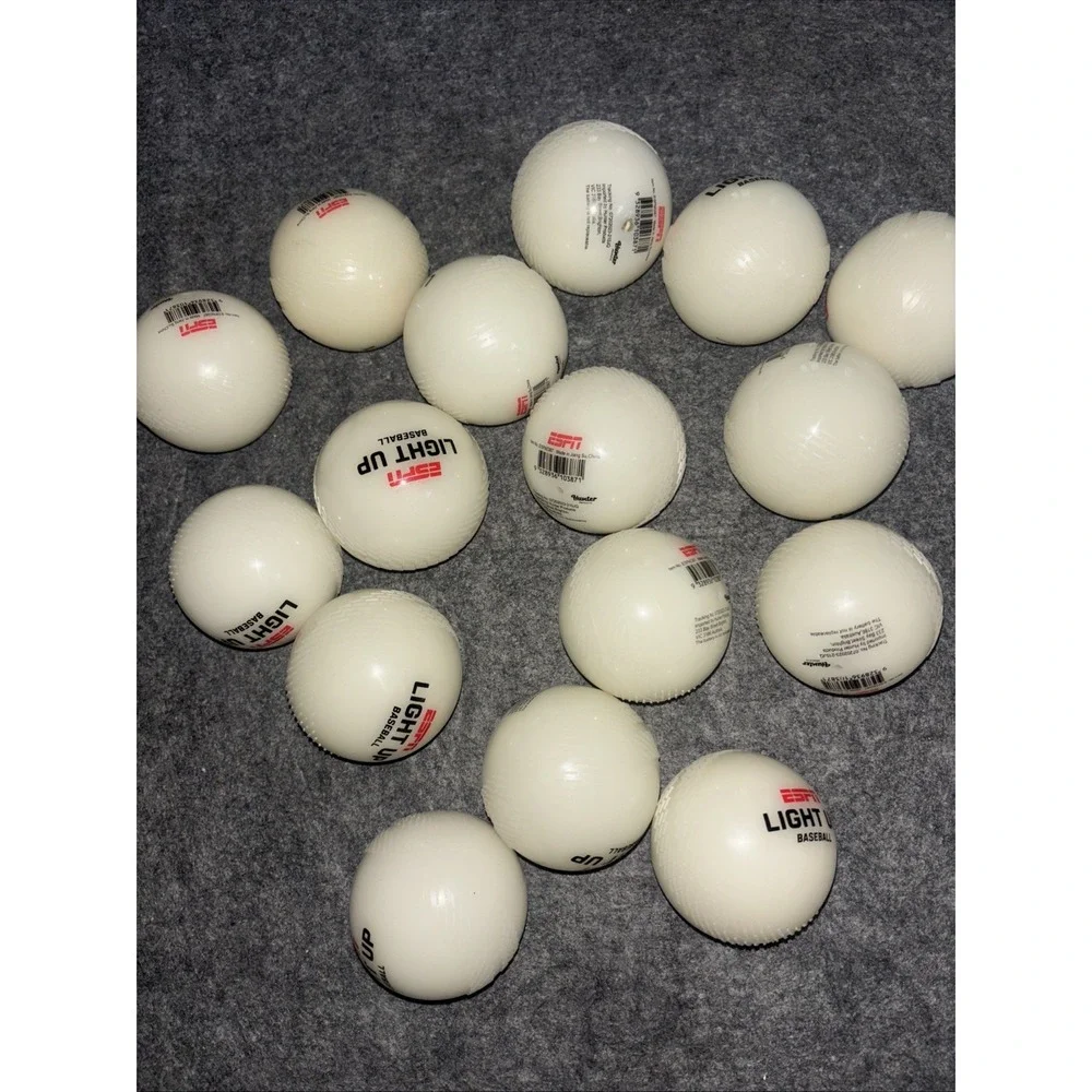 Lot of 16 ESPN Light-up Baseball Logo Ball Hunter Products NEW